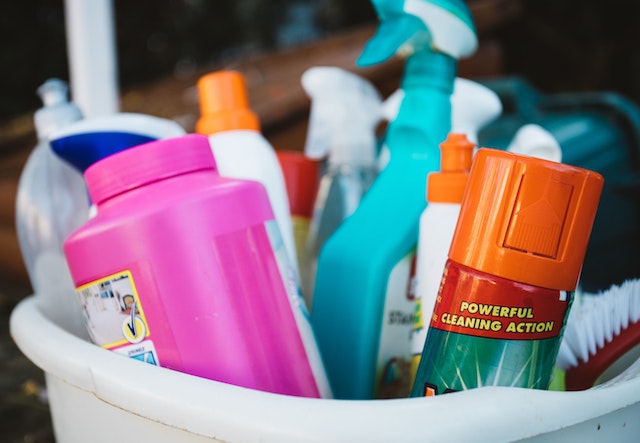 Cleaning supplies to clean in Gainesville Florida.